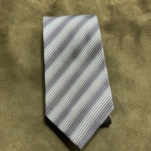Alfani Purple Stripped Tie EUC
